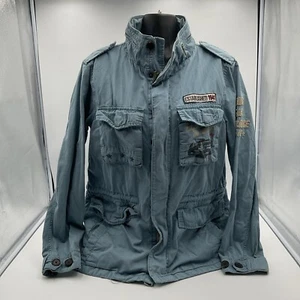 Whole Hauss X Jeep Military Style Jacket Blue Women's Medium (M) - Picture 1 of 19