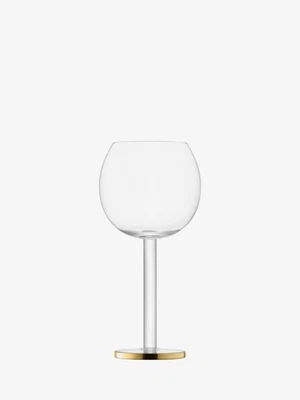 Copas de vino LSA International Luca 11 oz, juego de 2, oro decorado a mano de lujo Foto 1 de 4