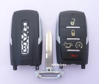 OEM 2019-2024 RAM 1500 proxy smart keyless entry remote key fob WORN OHT-4882056 - Image 1 of 4