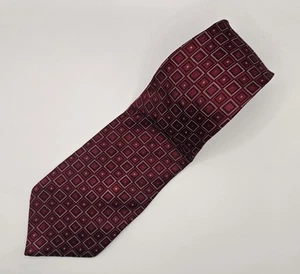 Donald Trump Red Geometric Square Tie 100% Silk Signature Collection Men’s - Picture 1 of 8