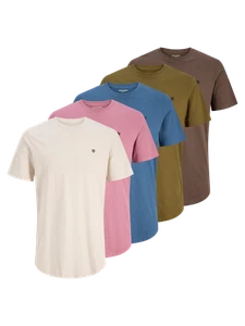 Jack & Jones Herren 5er Pack Rundhals T-Shirts - 100% Baumwolle, Classic Fit - Bild 1 von 11