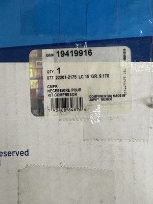 New GM 19419916 AC Compressor for 2012 Buick Regal ^ - Image 1 of 4