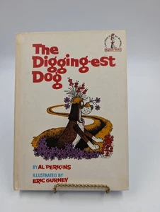 Vintage The Digging-est Dog 1st Ed. 1967 By Al Perkins Dr. Seuss Beginner Books - Foto 1 di 4