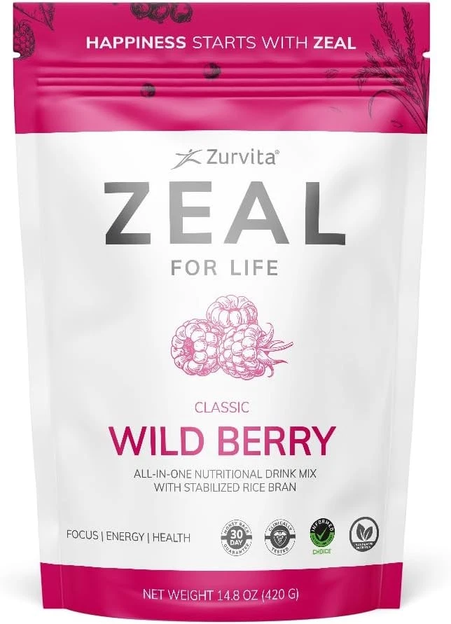 Zurvita Zeal For Life Canister - Wild Berry, 420 g