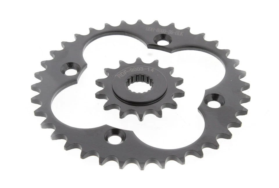 2004 - 2014 Honda TRX450R 14 Tooth Front & 36 Tooth Rear Black Sprocket Foto 1 de 4