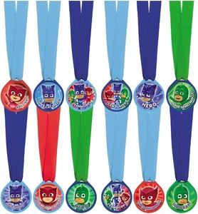 PJ Masks Disney Junior Kindergeburtstag Party Gastgeschenk Auszeichnung Medaillen - Bild 1 von 1
