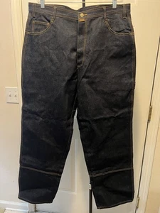 Dada Supreme Mens Vintage Y2K Blue Denim Jeans Hip Hop size 38x34 New With Tag - Picture 1 of 9