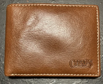 Бумажник складной CHAPS коричневый натуральная кожа - Изображение 1 из 3