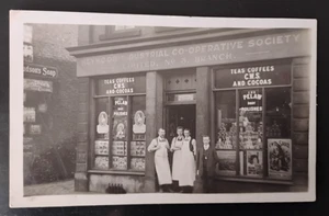 Heywood Industrial Co-Operative Society Shop Front Real Photo Postcard - Picture 1 of 2