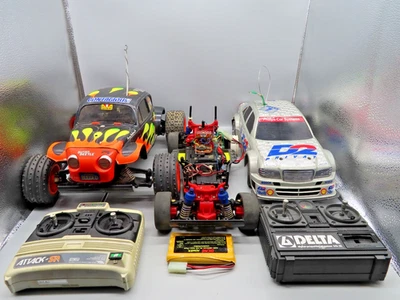 #SE4677# RC Tamiya Falcon Blitzer 2WD Buggy, Tamiya Mercedes 58108 *lesen* 80s - Bild 1 von 4