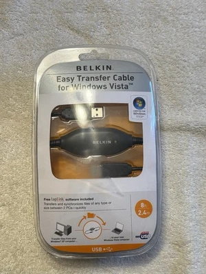 Belkin  F5U258 Easy Transfer Cable for Windows Vista New and Sealed  - Image 1 of 2