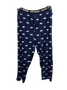 Pigiama Joe Boxer Stampa Orso Polare Pantalone Blu Tg XL Cotone Tema Natale Nuovo con etichette - Foto 1 di 10