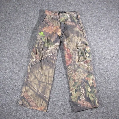 Pantalones Mossy Oak Niños Medianos Camuflaje Exterior Carga Caza Camuflaje Bolsillo Juvenil Foto 1 de 4