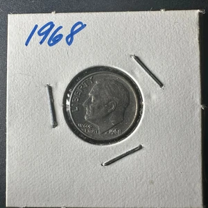 1968 Roosevelt Dime Bold Design - Picture 1 of 4