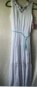 IZ Byer Mädchen ärmelloses weißes Maxikleid - Größe 16 neu mit Etikett - Bild 1 von 6