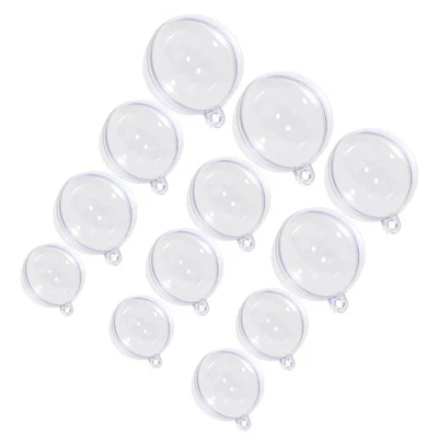  Palla di immagazzinaggio di caramelle di plastica della sfera vuota trasparente - Immagine 1 di 4