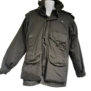 Arktis Thermolite Patrol Jacket Ripstop Black Hood Small Waterproof Liner Police - Picture 1 of 11