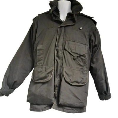 Arktis Thermolite Patrol Jacket Ripstop Black Hood Small Waterproof Liner Police - Image 1 of 4