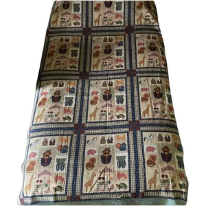 Noah's Ark Quilt Cheater Fabric Pillow Blocks 12 Panels 14.5" by 17.5" ea Animal - Picture 1 of 4