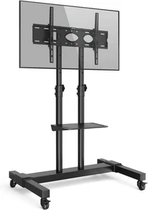 RFIVER Hoher Mobiler TV-Ständer auf Rollen Rollen für die meisten 32"-80" Flat Curved Fernseher - Bild 1 von 8