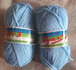 3 hilos azul claro súper suaves, lote de 2 - Imagen 1 de 5