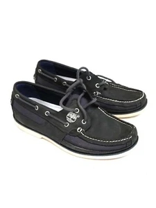 Zapatos Timberland Negros Vintage Retro Hombres Talla UK 9 - Imagen 1 de 3