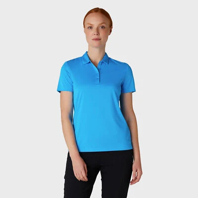 Callaway Ladies Spring Break Blue Short Sleeve Polo with UV Block Protection - Image 1 of 4
