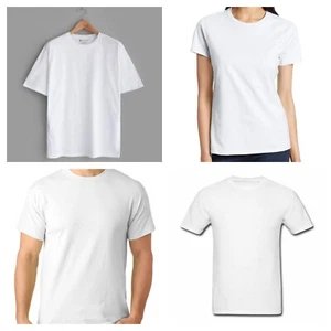 T Shirt Unisex Plain Cotton T-shirt Crew Neck Extra Large XL Size - Picture 1 of 2
