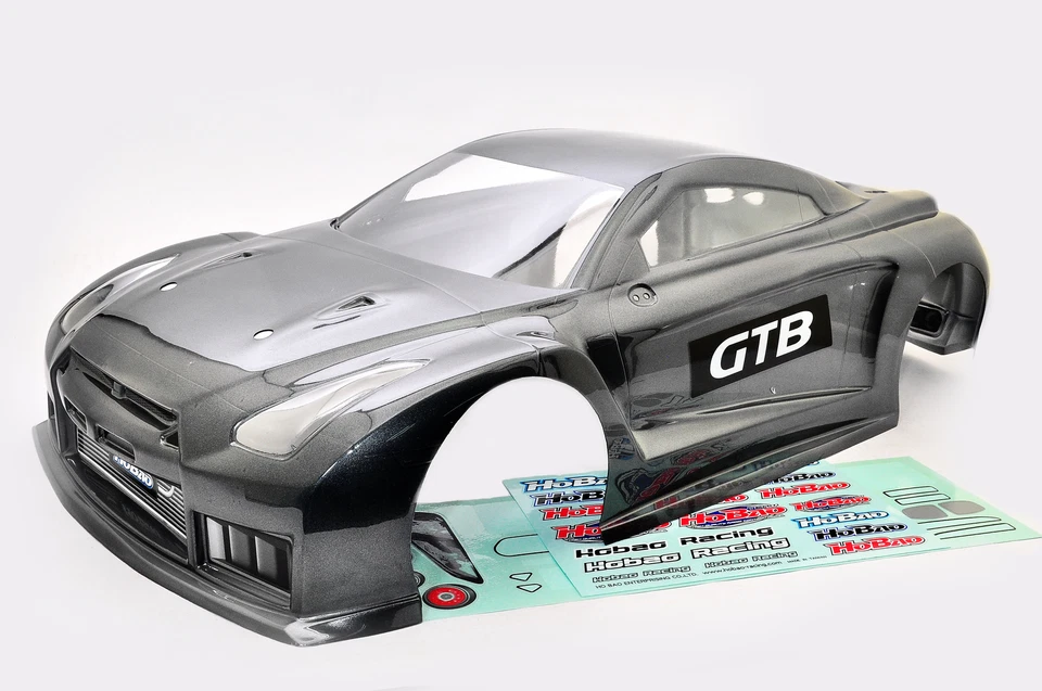 NEW HoBao 90074G 1/8 Hyper GTB On-Road Painted Body Long Gray - Image 1 of 1
