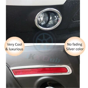 Plate Front Rear Fog Light Lamps Cover Trim 4pcs for Ford Explorer 2011-2015 - Picture 1 of 10