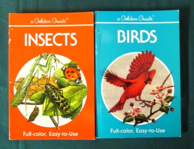 INSECTS - BIRDS - (2 BOOKS) HERBERT S. ZIM - PAPERBACKS - ILLUSTRATED - - Image 1 of 4