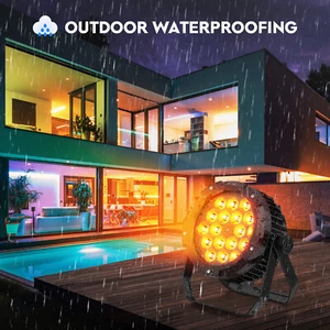 Outdoor Waterproof 270W RGBWA+UV LED Par Light DMX Stage DJ Par Can Light Wash - Picture 1 of 20