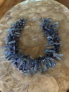 Designer Stick Pearl Necklace ~ multi strand one of a kind Pearl Lei - Picture 1 of 4
