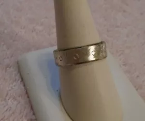 Alianza de boda de plata de ley .925 para hombre talla 12 - Imagen 1 de 4
