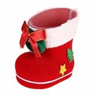 Christmas Tree Decoration ornaments Red flocking Christmas Boots Candy bag7303