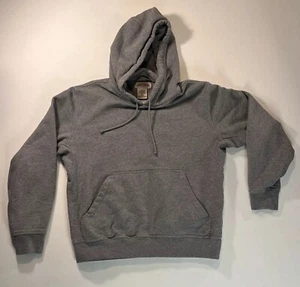 L.L. Bean Katahdin Iron Works grauer Hoodie Herren Small Damen Medium Fleece-gefüttert - Bild 1 von 7