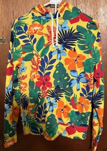SET Polo Ralph Lauren Men’s Floral Logo Hoodie & Shorts Hawaii Size XS NWT - Picture 1 of 8