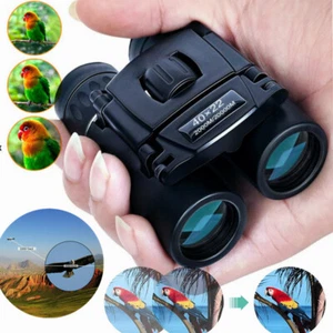 HD Mini 40x22 Zoom Binoculars Compact Long Range 2000m Folding BAK4 Telescope - Picture 1 of 9
