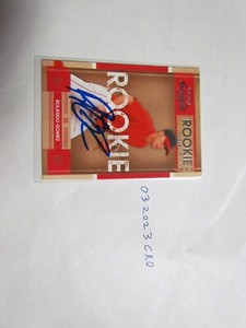 2008 Donruss Playoff Rolando Gomez signed Baseball Card