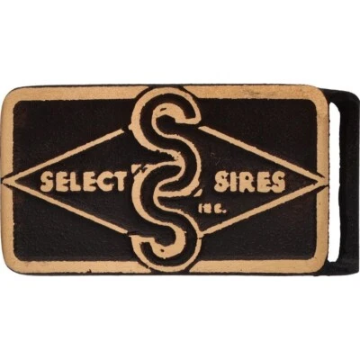 Bronce Nuevo Select Sires Ganado Vaca Toro Carne Western Años 70 Nuevo de Lote Antiguo Hebilla de Cinturón Foto 1 de 3