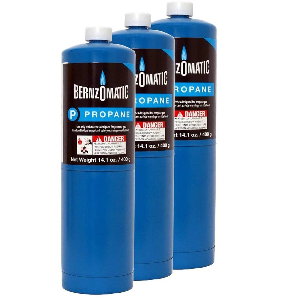 BERNZOMATIC Standard Propane Fuel Cylinder - Pack of 3