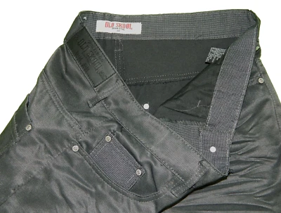 Pantalones de mezclilla para hombre rectos Old Skool premium gris etiqueta 33x31 medida talla 34 Foto 1 de 4