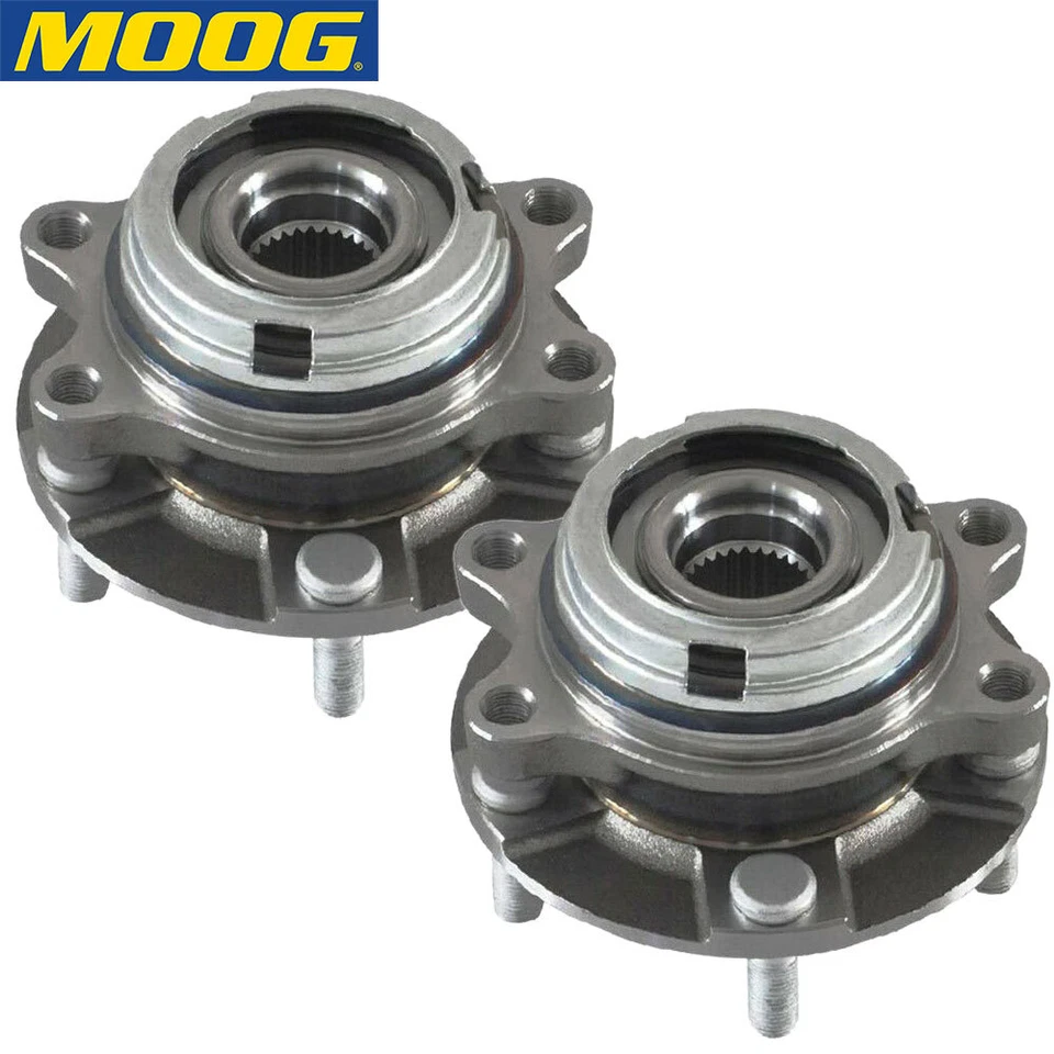 2x Conjunto de cojinete de cubo de rueda delantero MOOG para Nissan Quest 2004-2009 Foto 1 de 4