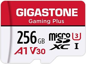 [Gigastone] 256GB Micro SD Card, Gaming Plus, MicroSDXC Memory Card for