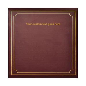 Personalised Text Self Adhesive 3-Ring Binder Padded Extra-Large Photo Album - Picture 1 of 37
