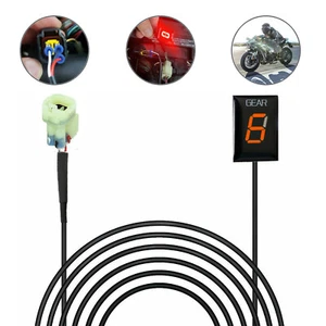 EFI Indicatore Ingranaggio LED Moto per Kawasaki ZX-6R 6RR Z750 Z1000 ER-6N Z750R - Foto 1 di 10