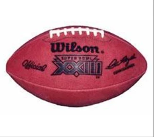 Wilson Super Bowl XXIII 23 Football Ufficiale 1989 Bengals 49ers Rice Originale - Foto 1 di 5