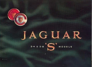 Jaguar 3.4 3.8 S type models French market sales brochure c.1963/64 - Picture 1 of 1