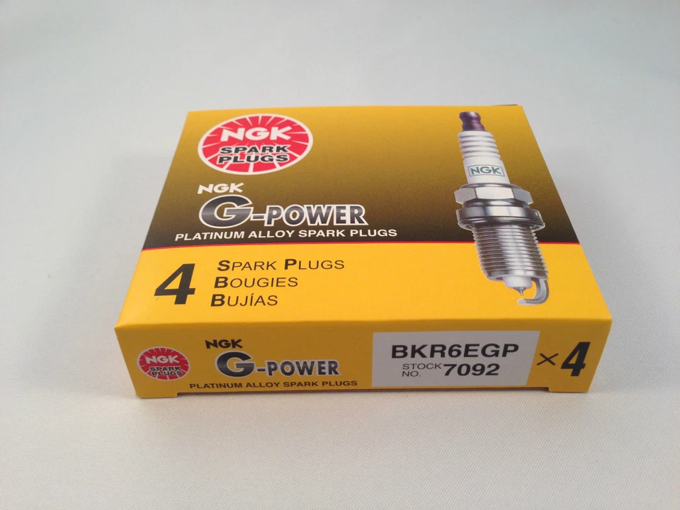 4 New NGK Platinum Power Spark Plugs BKR6EGP - Image 1 of 1