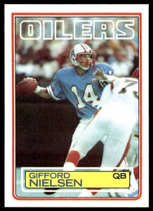 1983 Topps #279  Gifford Nielsen    Houston Oilers